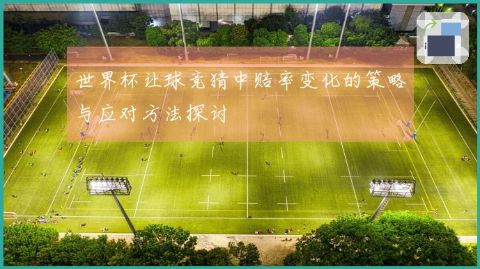 世界杯让球竞猜中赔率变化的策略与应对方法探讨